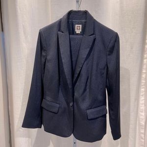 Anne Klein Deep Navy Blue Iridescent Pants Suit - 10